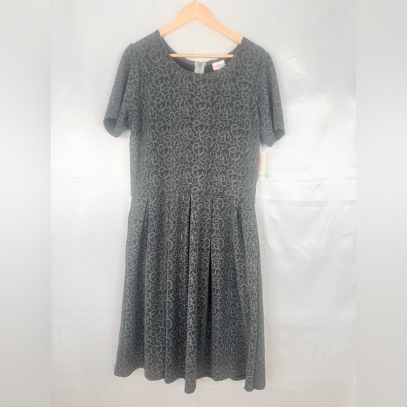 NWT LuLaRoe Grey Aline Dress with pockets exposed back zipper Size 2XL - Picture 1 of 10